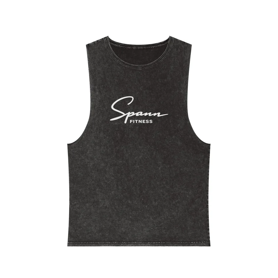 Spann Fitness unisex stonewash tank top
